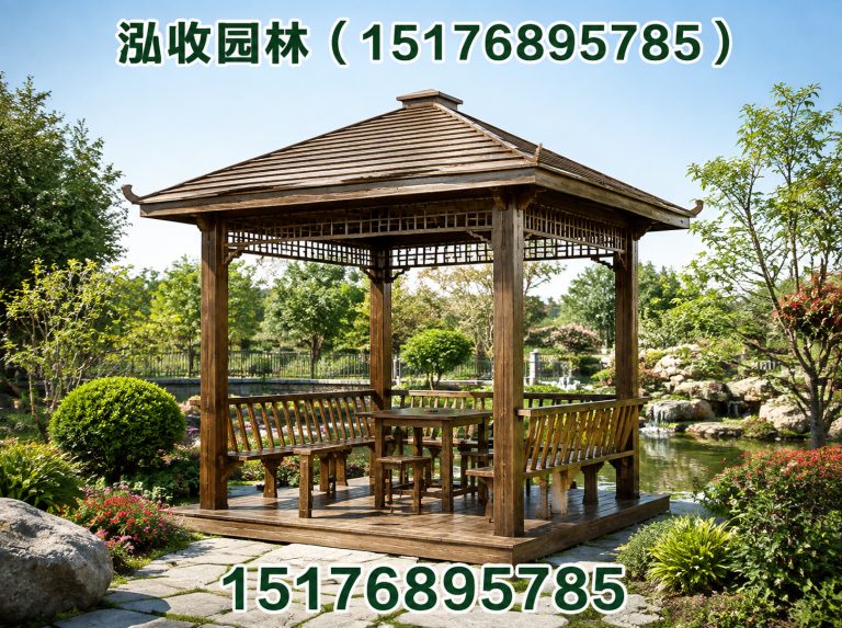 蚌埠防腐木凉亭展示图